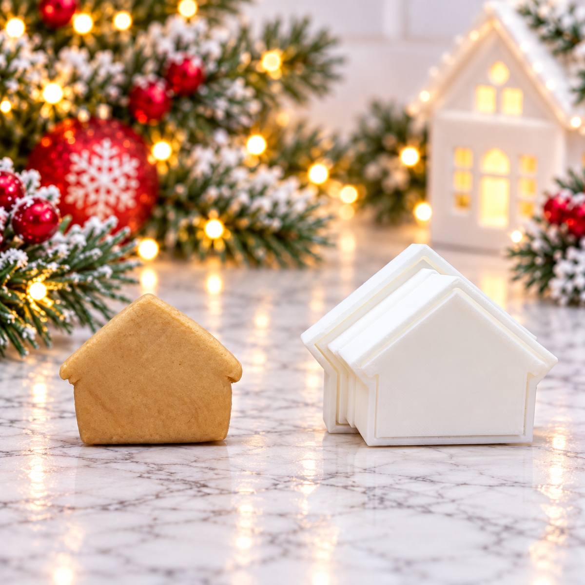 Gingerbread House cake pop cutter and dough