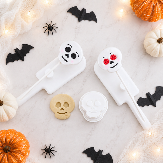Skull cake pops with cake pop cutter