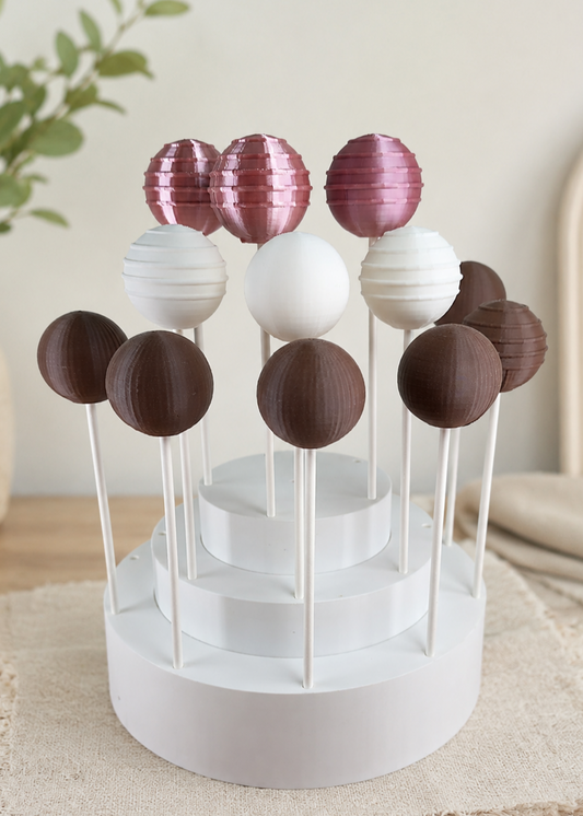 Collapsible Cake Pop Tower that holds 2 Dozen Cake Pops