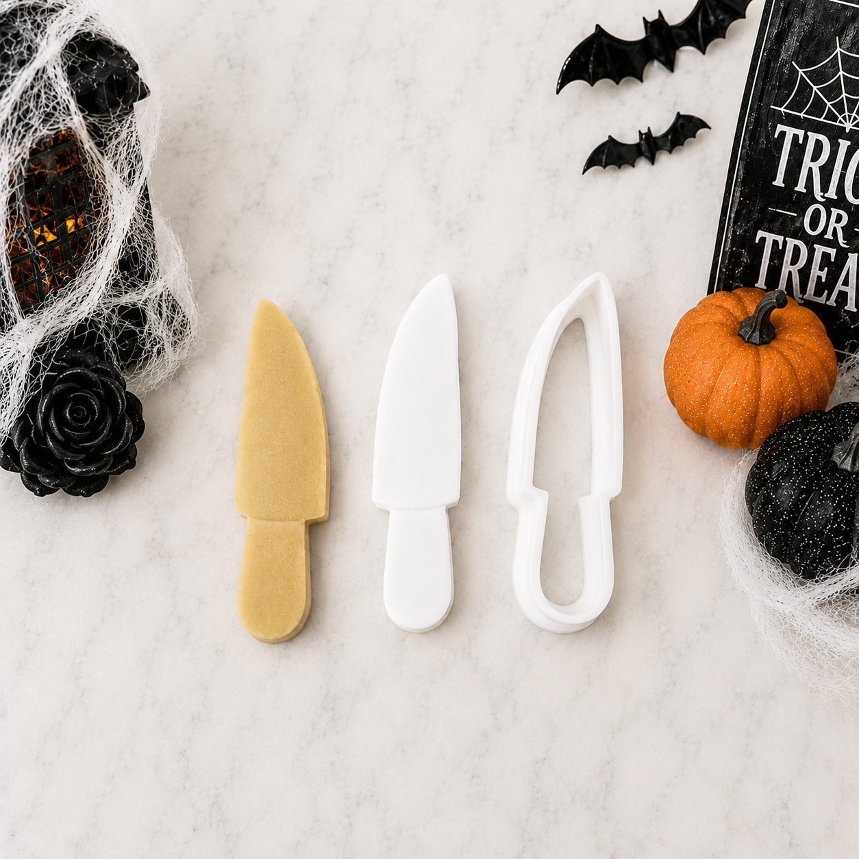 Knife Cake Pop Cutter with Embossing Plunger