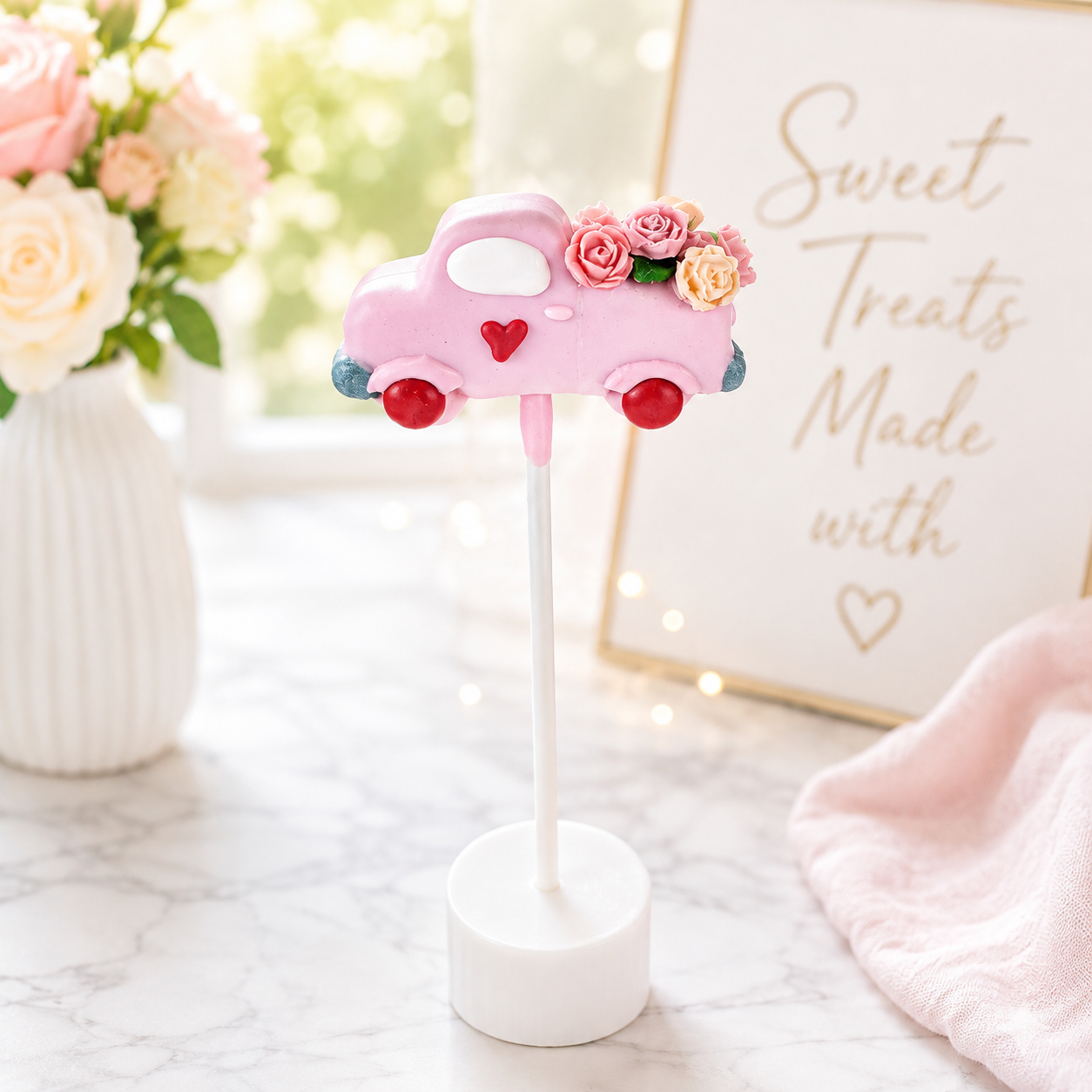 Pickup Truck Cake Pop Cutter and Detail Stamp with Plunger | Vintage Farm Truck | Fall, Thanksgiving and Christmas Desserts