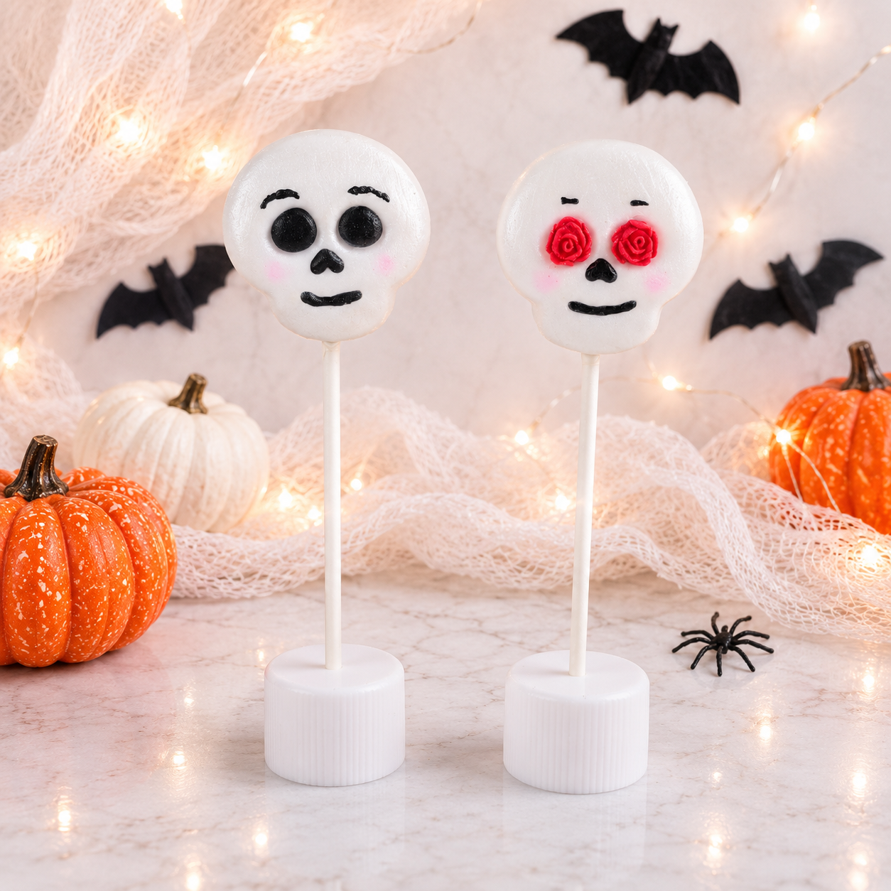 Skull Cake Pop Cutter with Matching Indent Plunger