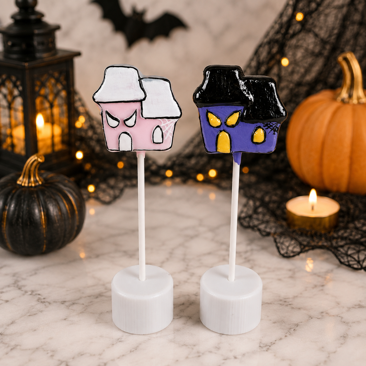 Haunted House Cake Pop Cutter with Matching Plunger and Fondant Cutter
