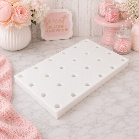 24 Hole Pretzel Rod Stand | Chocolate Covered Pretzel Drying Stand | Pretzel Decorating Holder