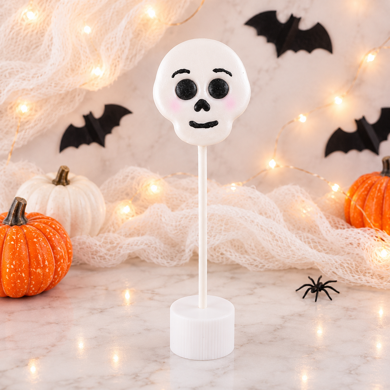 Skull Cake Pop Cutter with Matching Indent Plunger