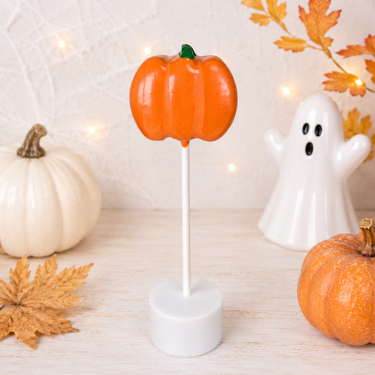 Pumpkin Cake Pop Cutter with Matching Indent Plunger