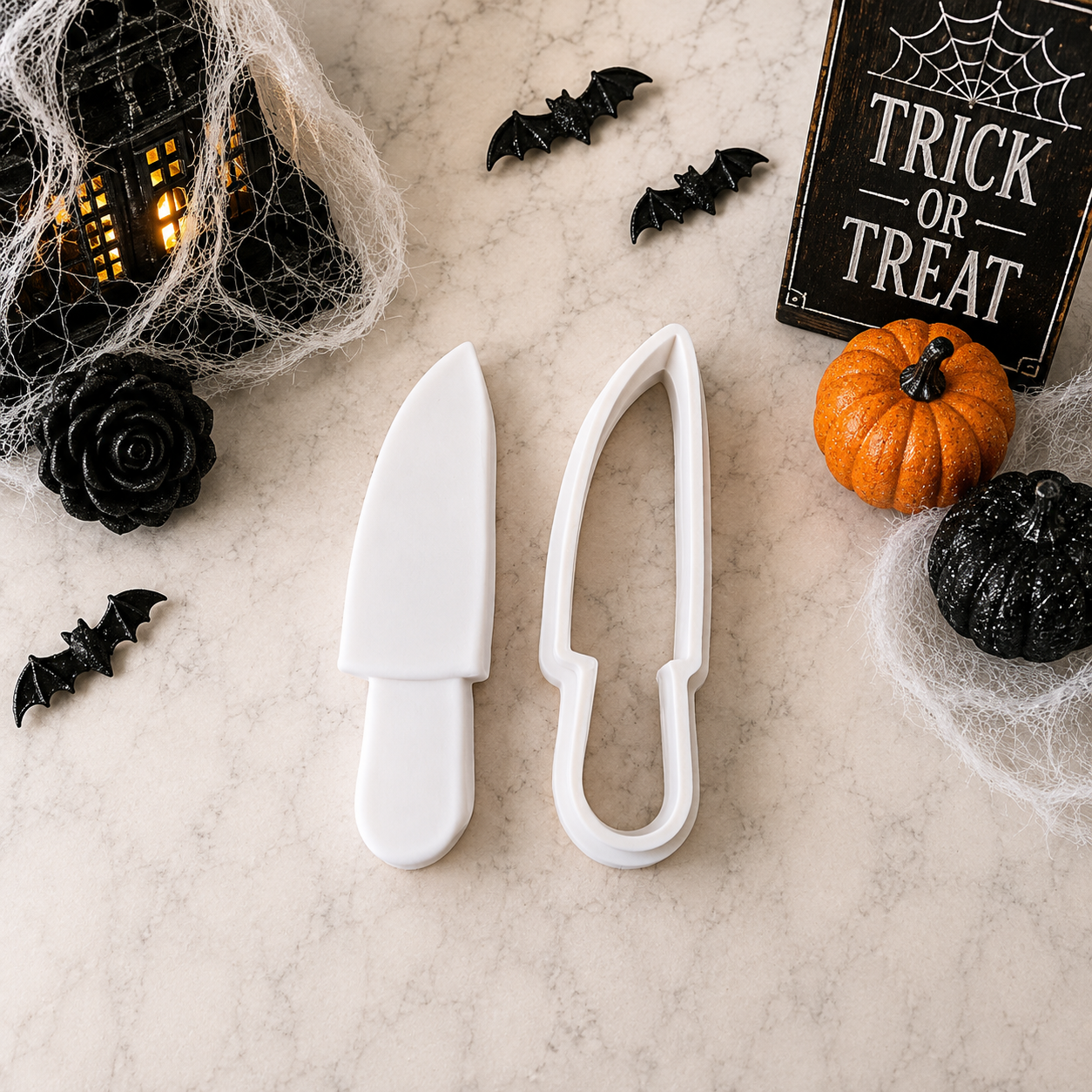 Knife Cake Pop Cutter with Embossing Plunger