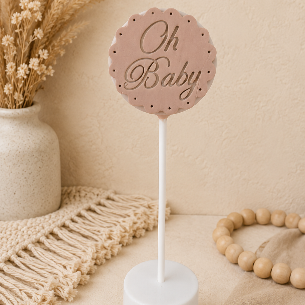 Oh Baby Embossing Stamp | Cake Pop and Fondant Embosser | Cookie and Dessert Stamp