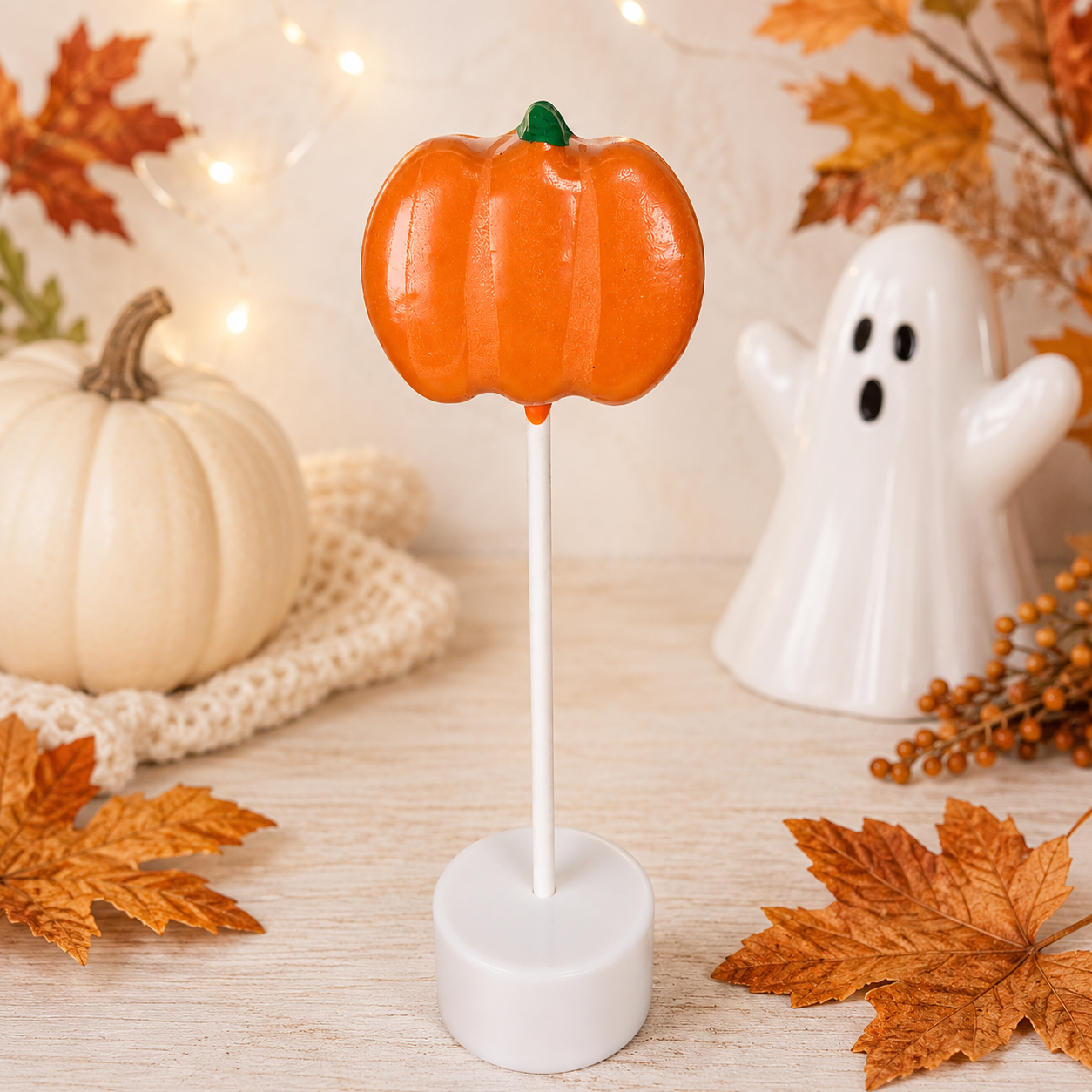 Pumpkin Cake Pop Cutter with Matching Indent Plunger