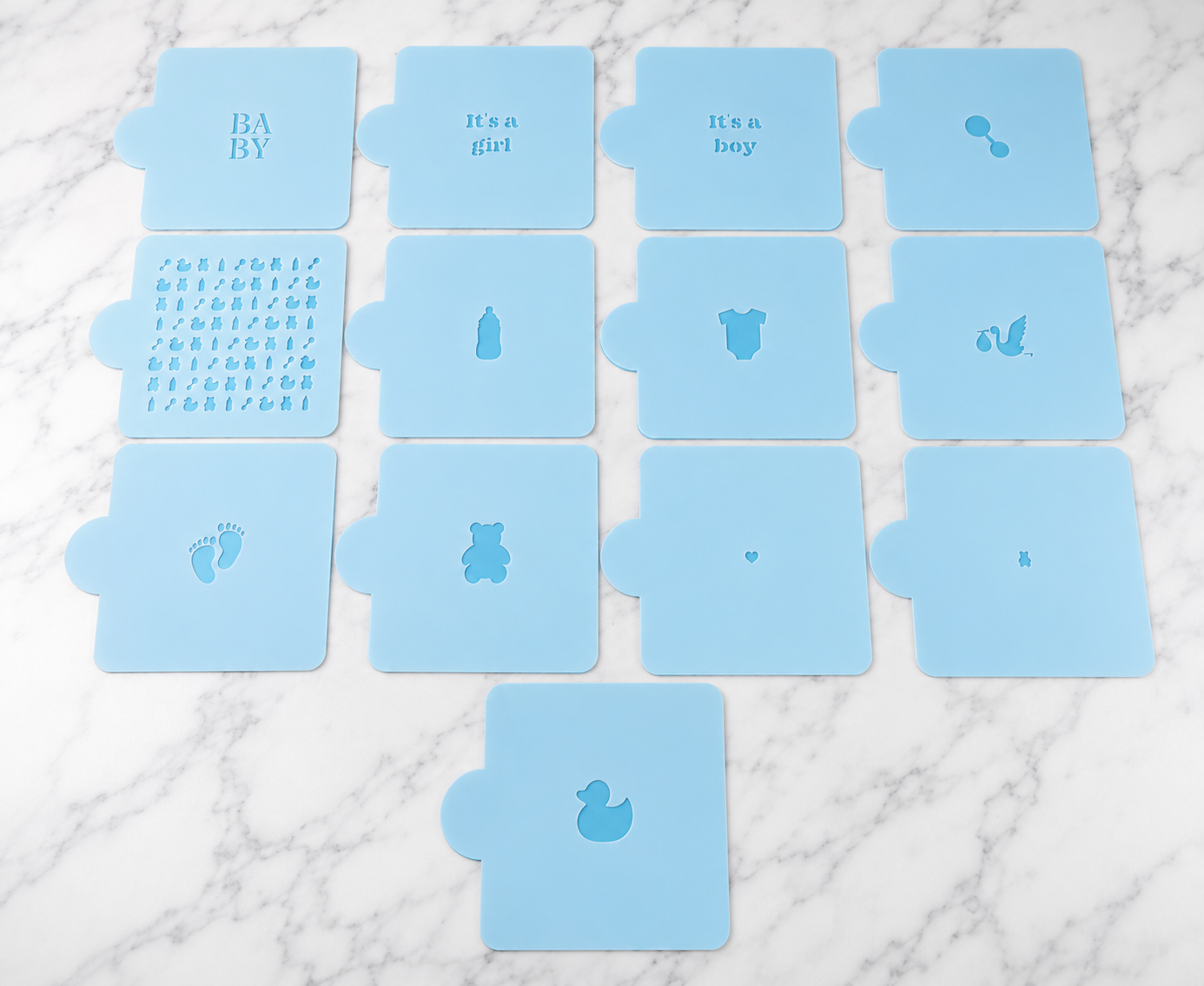 Baby Shower Cake Pop Stencil Set | Baby Stencils for Cake Pops, Cookies and More