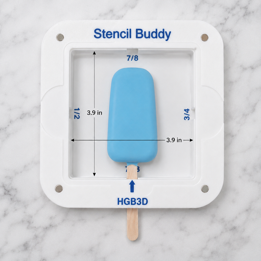 Cakesicle Stencil Buddy | Hands-Free Decorating Tool | Cakesicle Stencil Holder