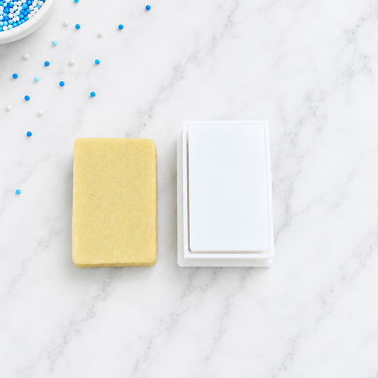 Rectangle cake pop cutter and cut out cake pop dough
