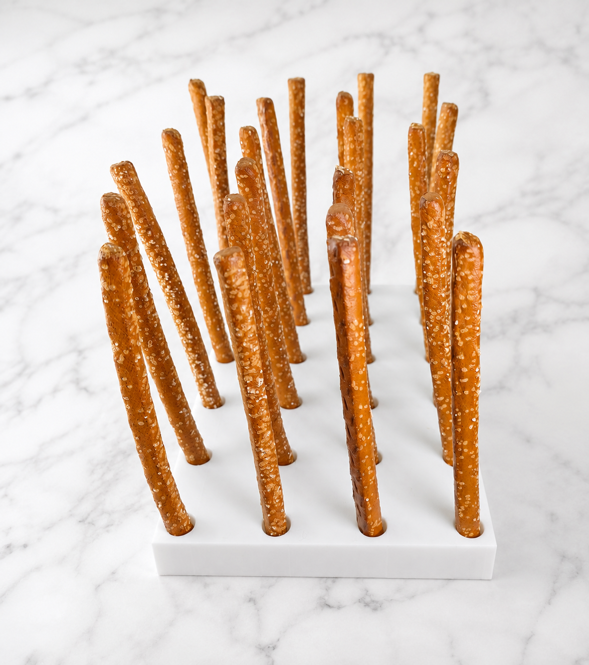 24 Hole Pretzel Rod Stand | Chocolate Covered Pretzel Drying Stand | Pretzel Decorating Holder