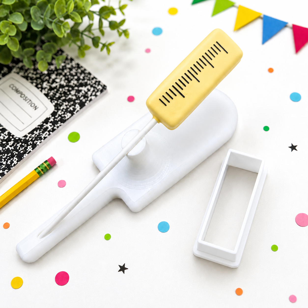 Rectangle Cake Pop Cutter – Ruler Size