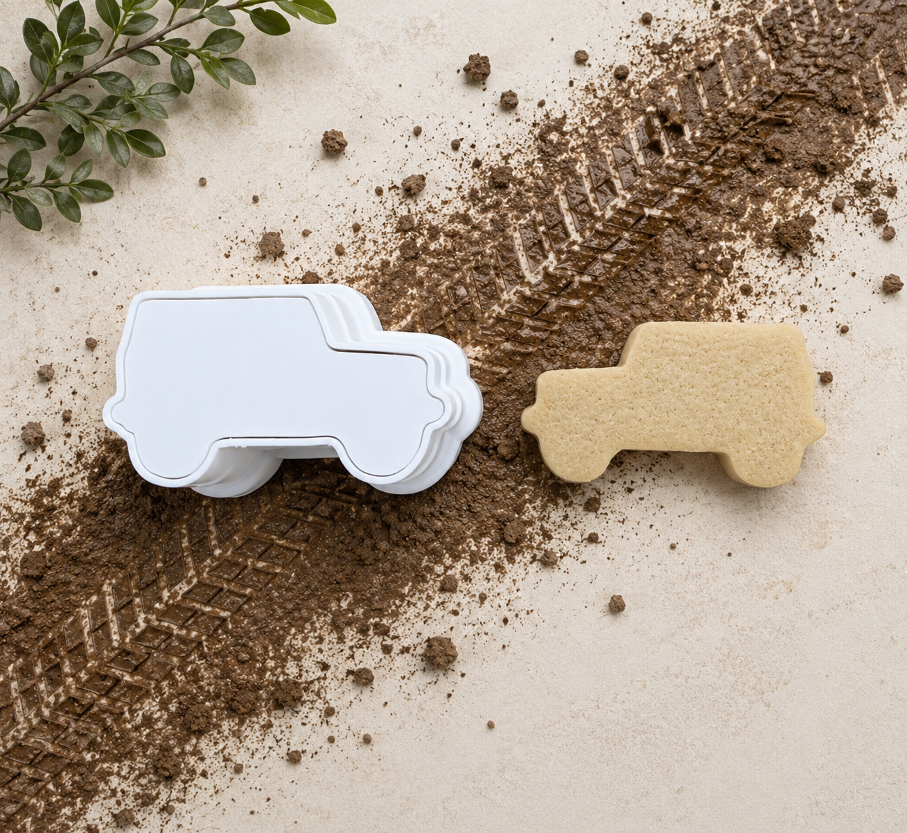 Off-road SUV cake pop cutter - 3D printed vehicle shaped cake pop cutter by HGB3D