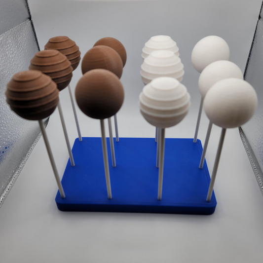 Fake Cake Pops Set of 6 Cake Balls 6 Faux 3D Printed Cake pops Plain 3D cake pops or balls undecorated Practice cake pops Dummy Cake Pops