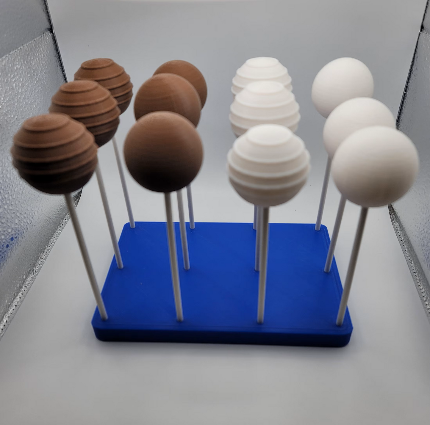 Fake Cake Pops Cake Balls 12 Faux 3D Printed Cake pops Plain 3D printed cake pops or balls undecorated Practice cake pops Dummy Cake Pops