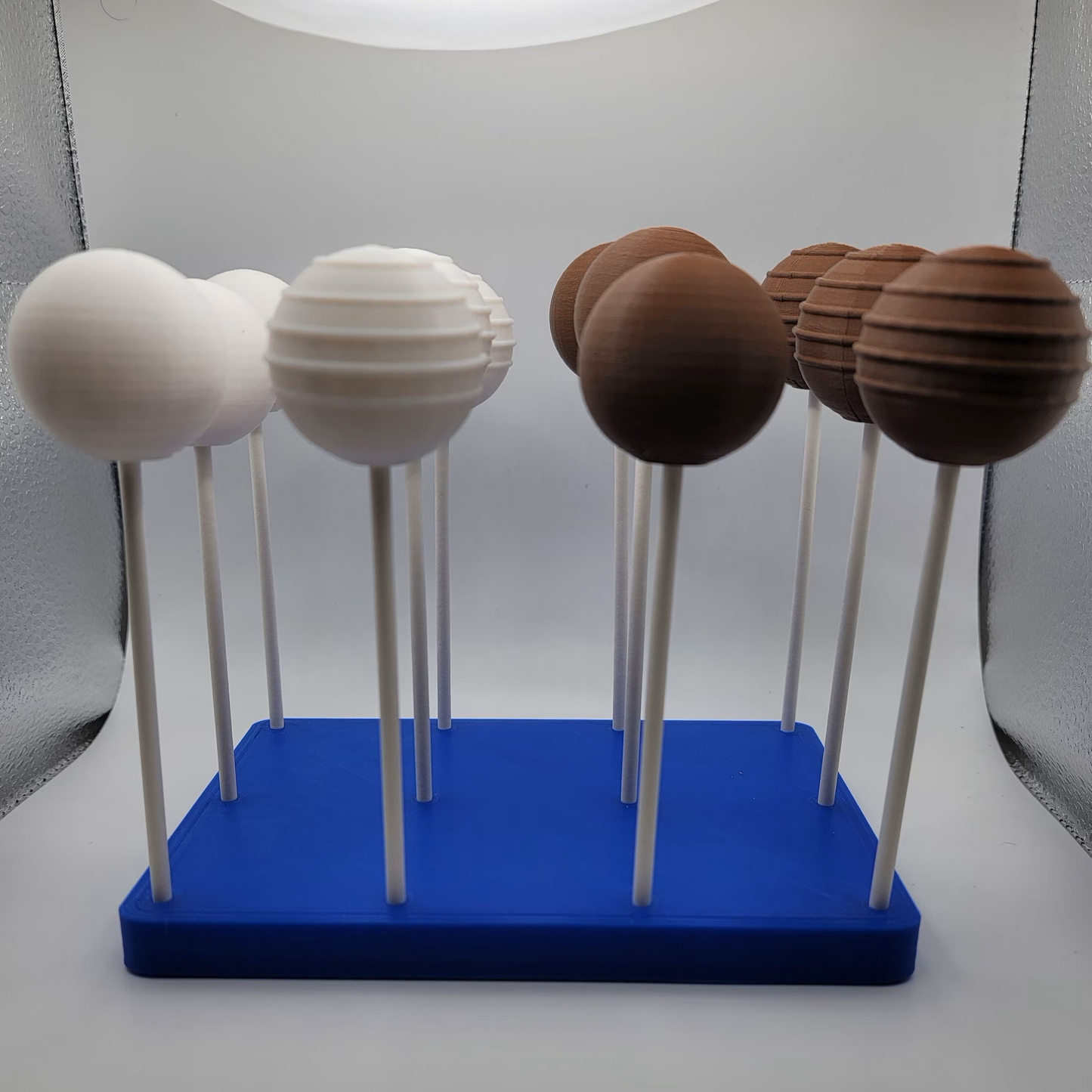 Fake Cake Pops Set of 6 Cake Balls 6 Faux 3D Printed Cake pops Plain 3D cake pops or balls undecorated Practice cake pops Dummy Cake Pops